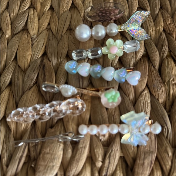 Accessories - Y2K Pearl Hair Accessories Set of 8